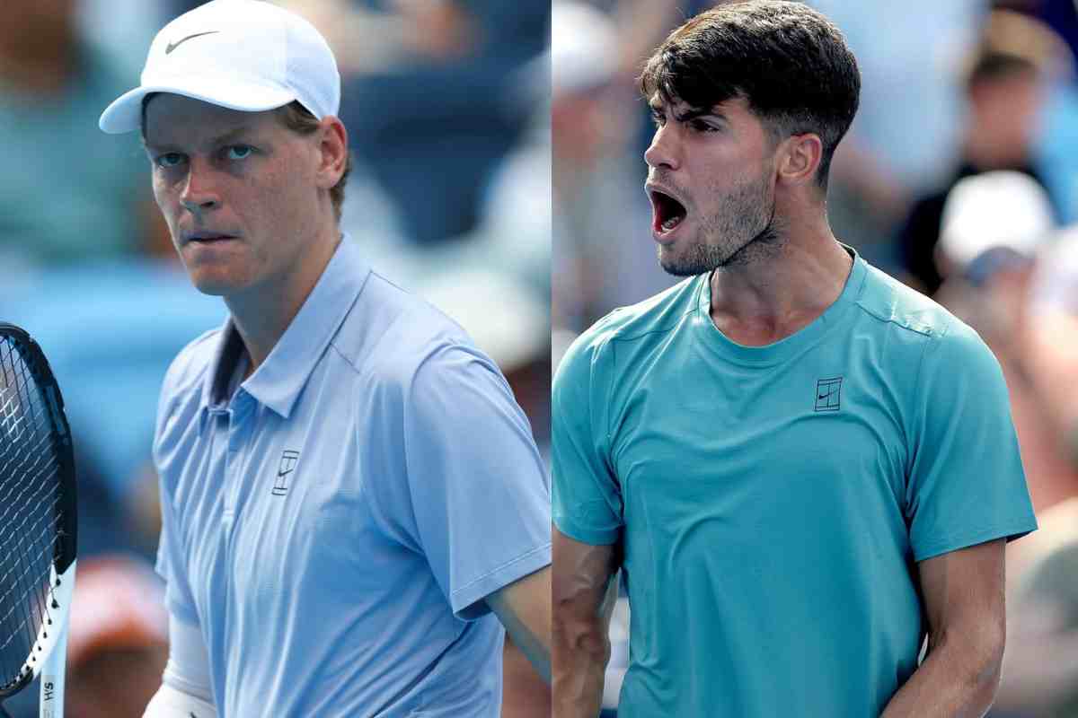Jannik Sinner e Carlos Alcaraz 