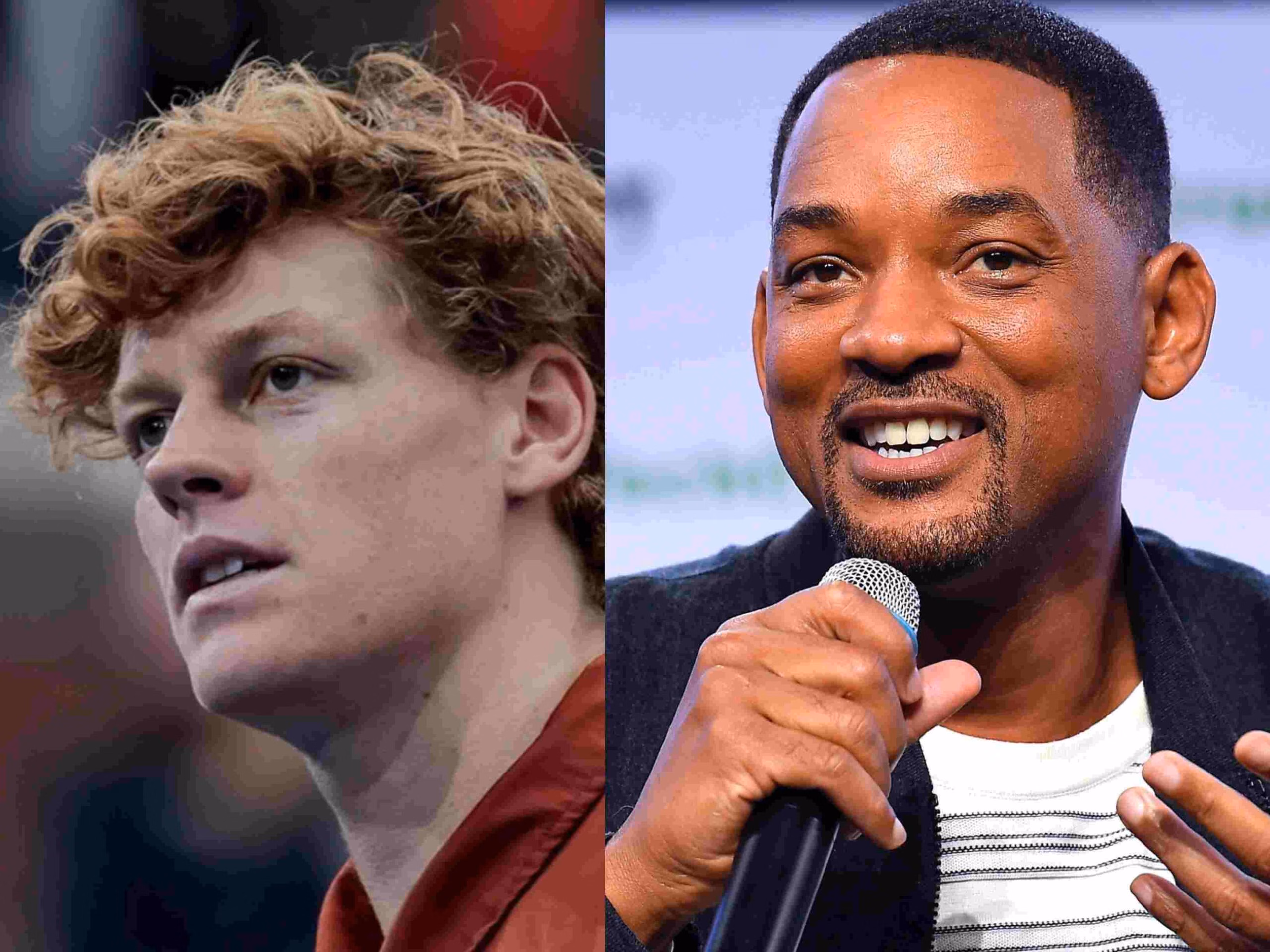 Jannik Sinner e Will Smith