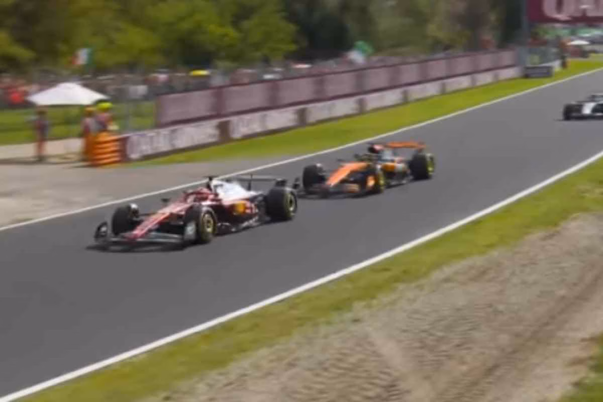 Ferrari e McLaren in lotta durante il GP d'Italia