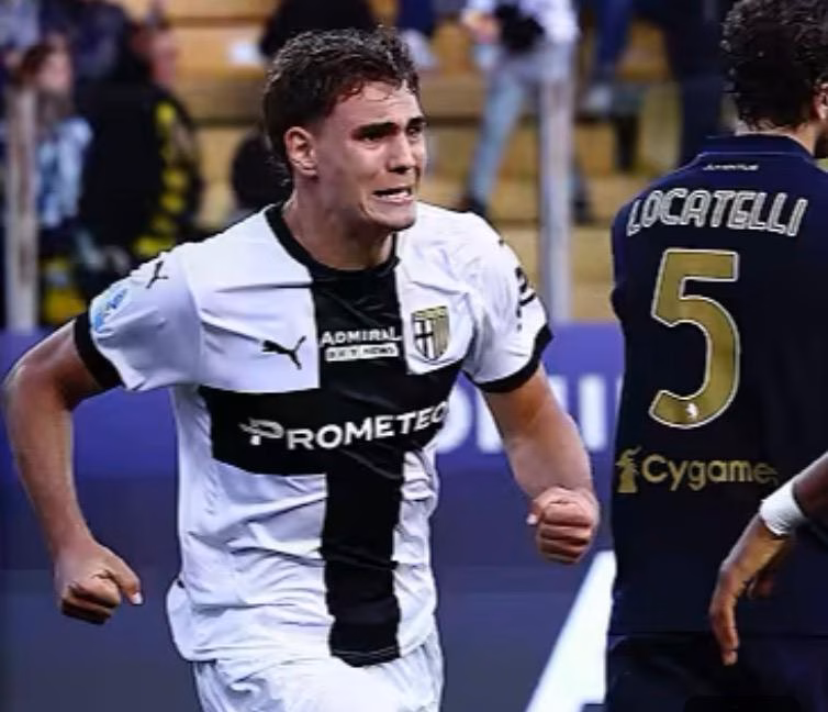 Mateo Pellegrino, attaccante del Parma