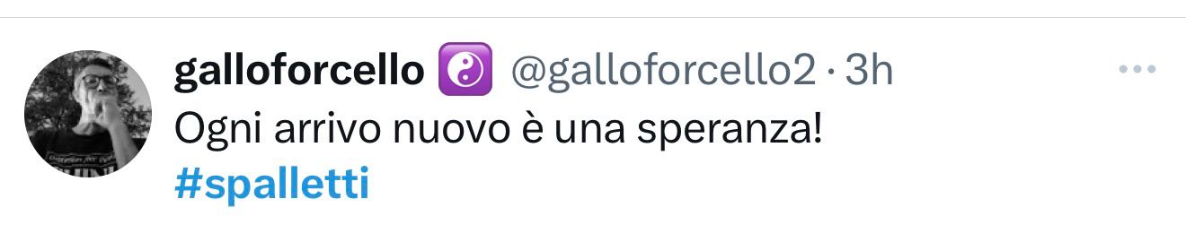 Tante le manifestazioni d'affetto verso Luciano Spalletti