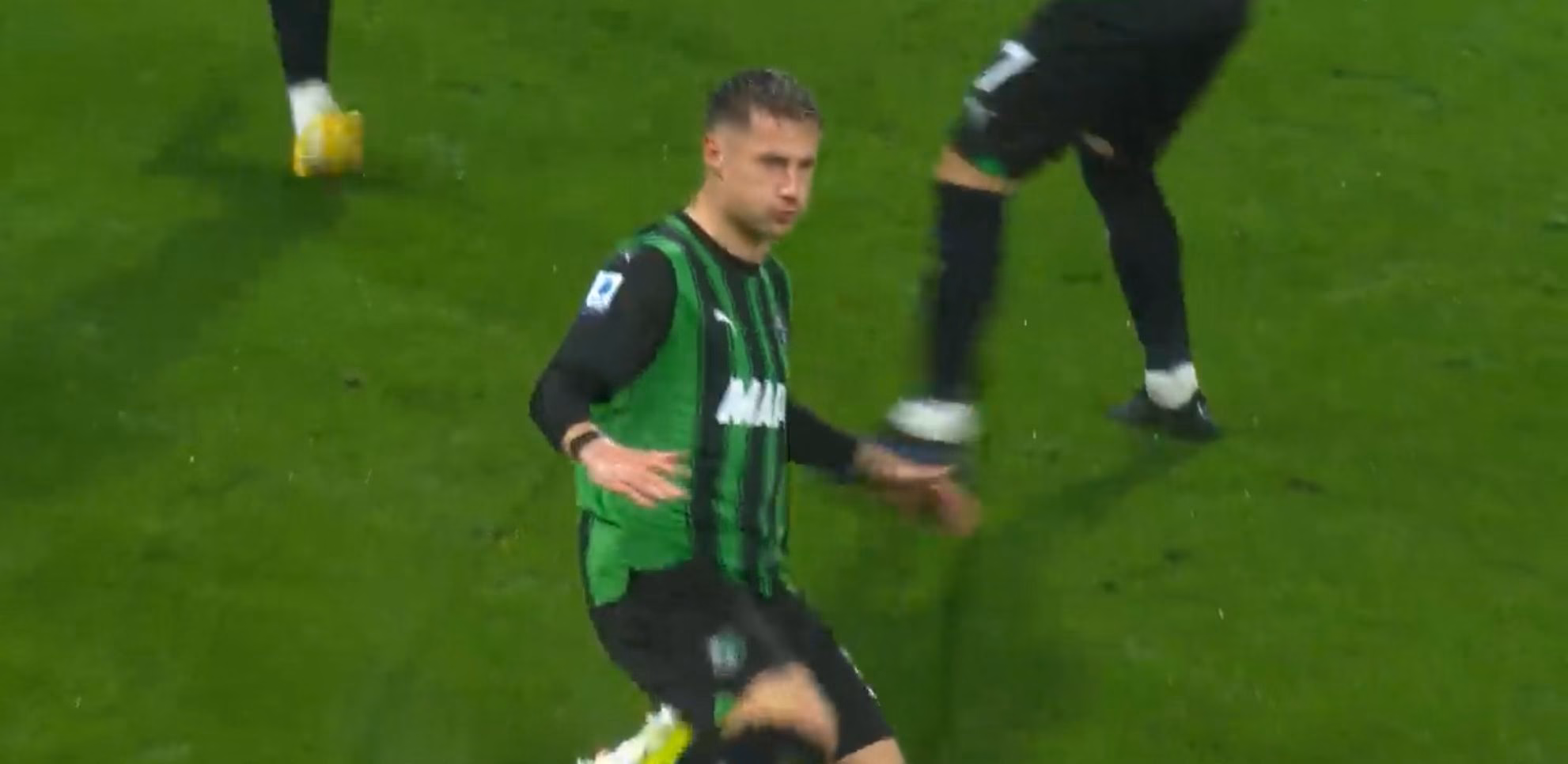 Andrea Pinamonti, attaccante Sassuolo VAR