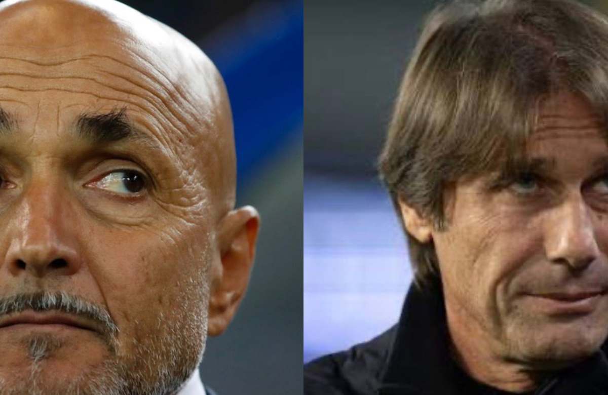 Luciano Spalletti (allenatore Juventus) e Antonio Conte (tecnico Napoli)