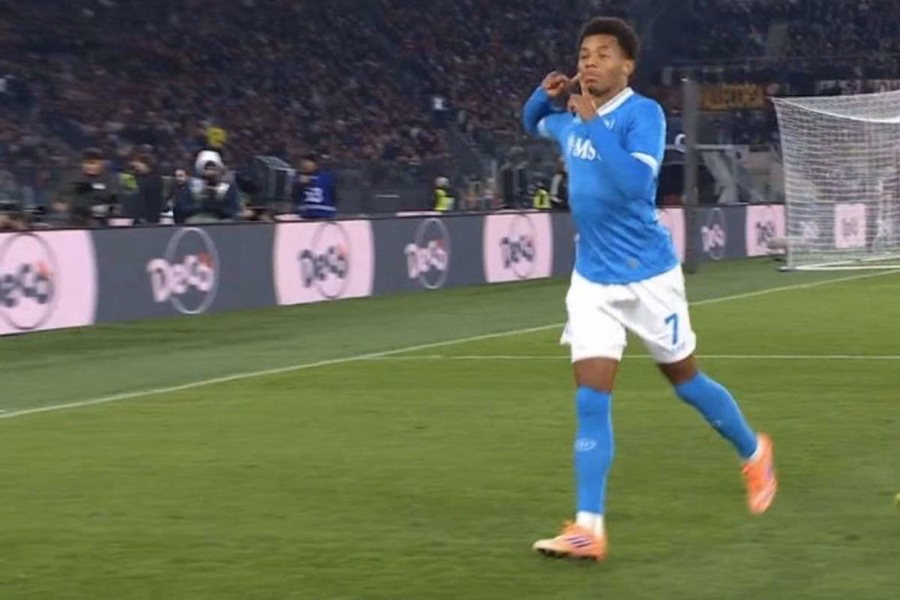 Neres, il motivo dell’esultanza con il gesto dell’aquila in Roma-Napoli