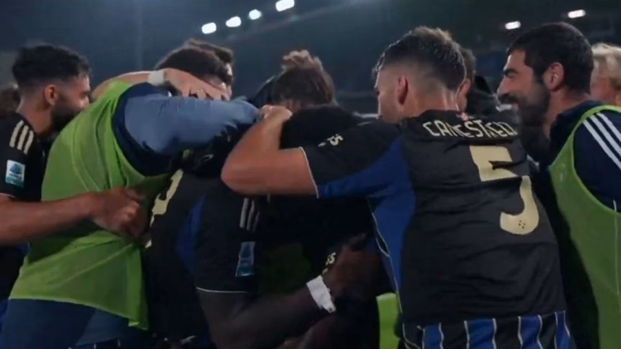 Esultanza Pisa al primo gol