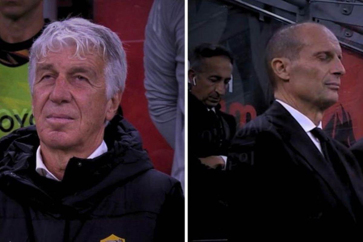 Gian Piero Gasperini e Max Allegri, allenatori Roma e Milan