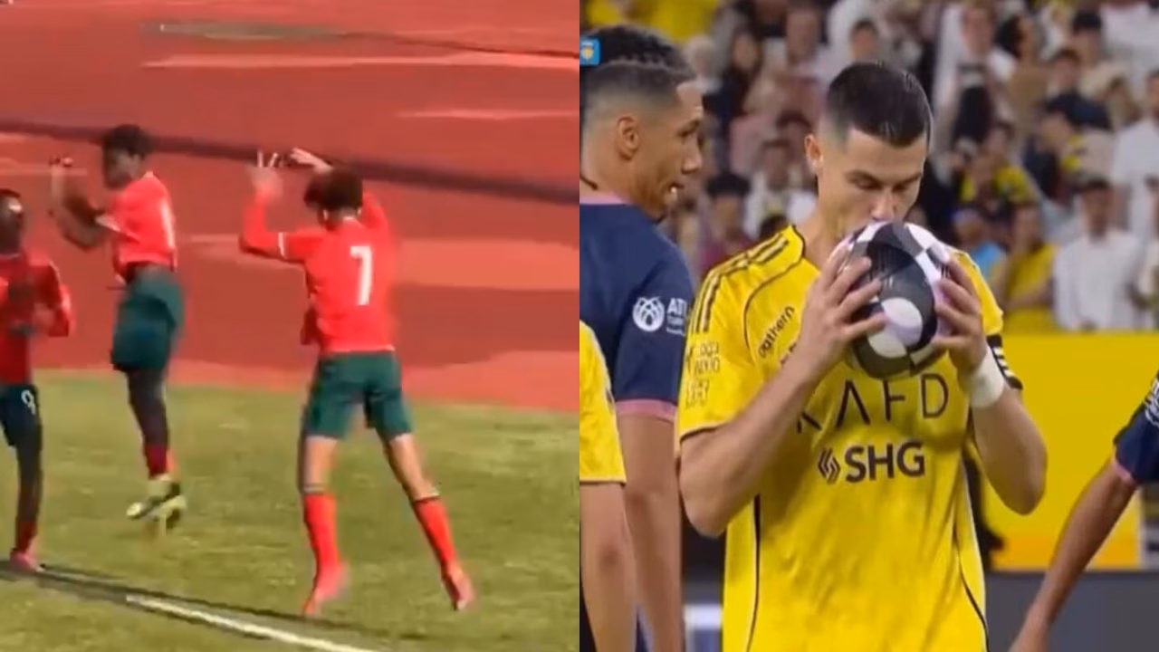 Cristiano Ronaldo e Cristiano Ronaldo Junior a segno nella stessa giornata