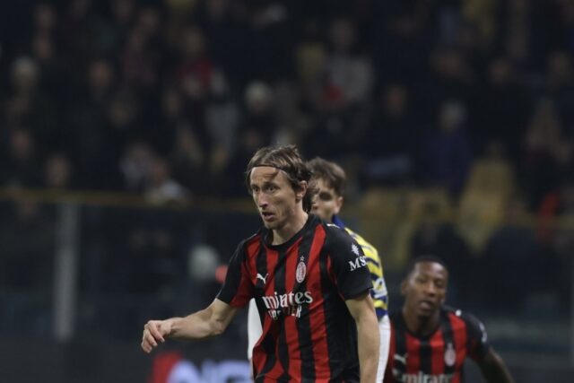 Luka Modric durante Parma-Milan