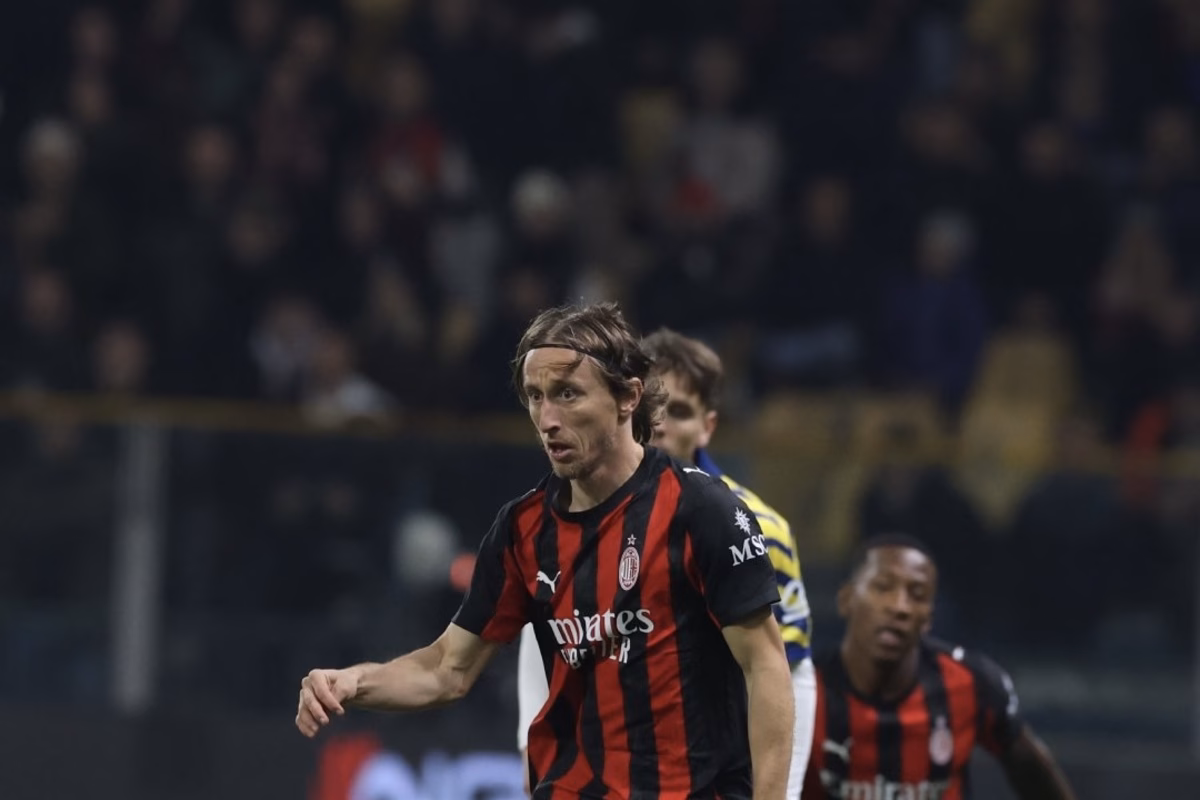 Luka Modric durante Parma-Milan