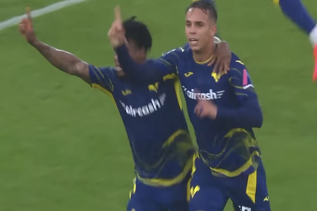 Giovane esulta per il primo gol in Serie A contro l’Inter