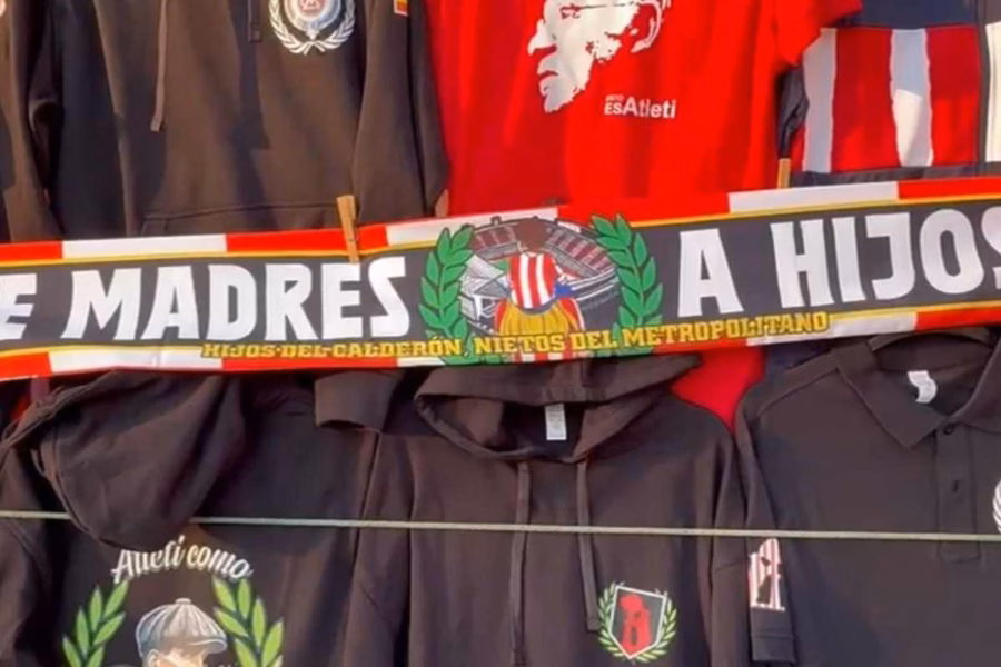 Sciarpa tifosi Atletico Madrid pre-Inter