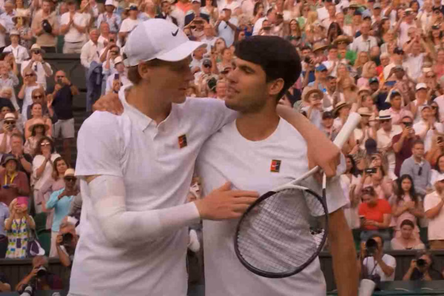 Sinner e Alcaraz a WImbledon