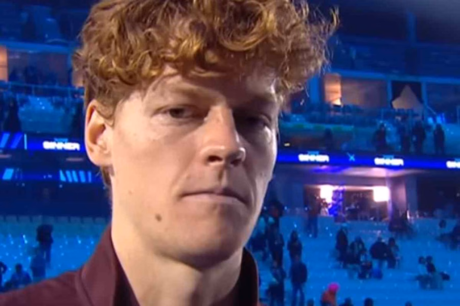 Jannik Sinner in primo piano