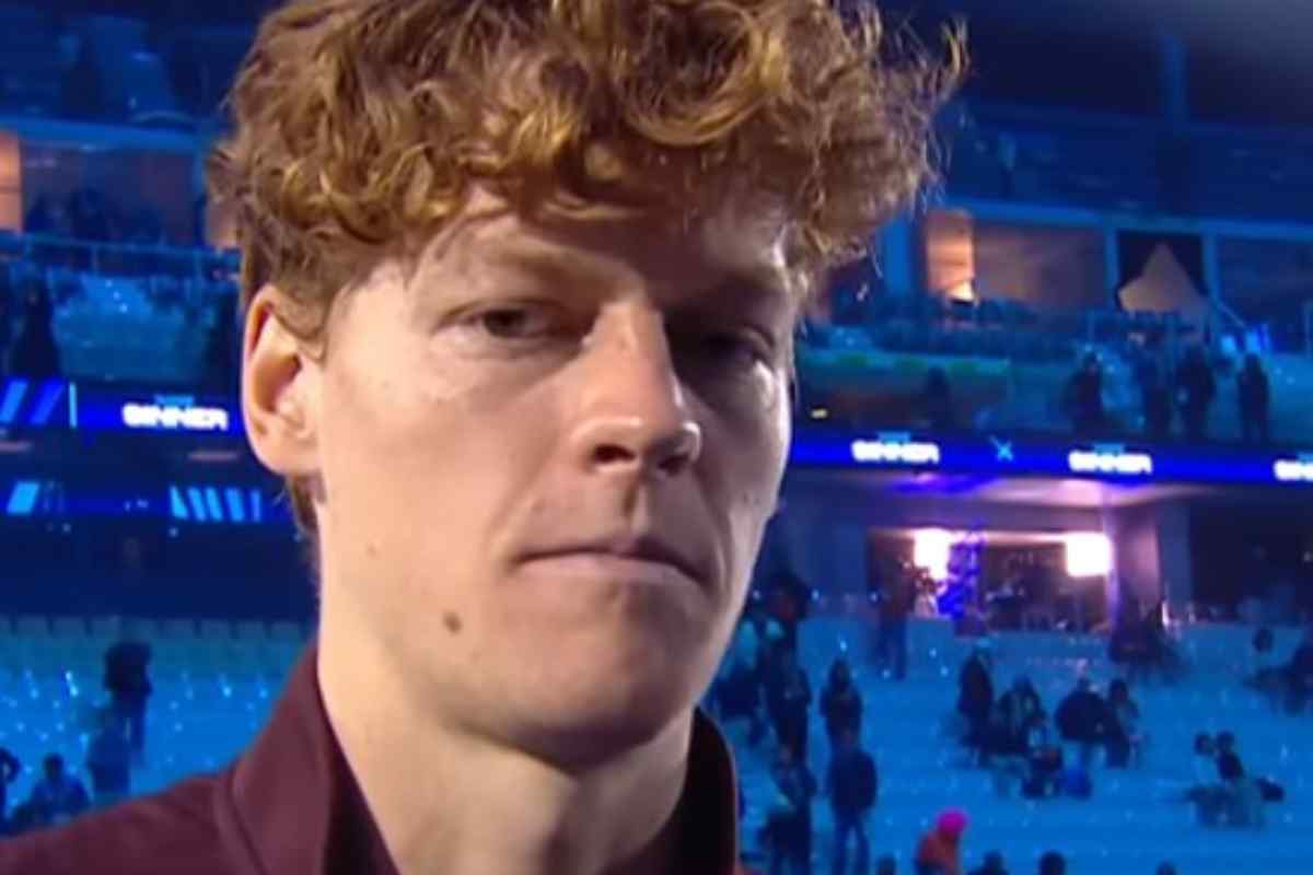 Jannik Sinner in primo piano