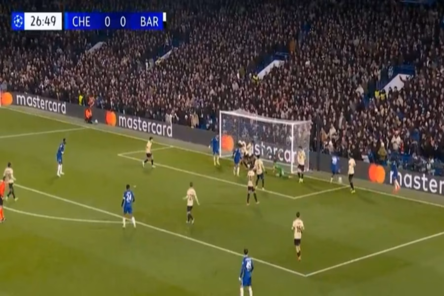barcelona-Chelsea, autogol Koundé