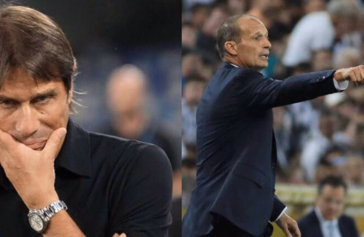 Antonio Conte (Napoli) e Massimiliano Allegri (Milan)