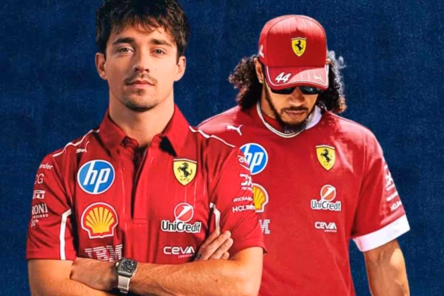 Leclerc Hamilton Ferrari