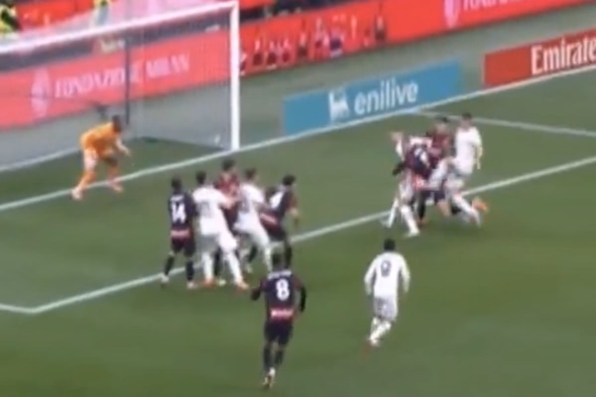 L’episodio discusso di Milan-Lazio