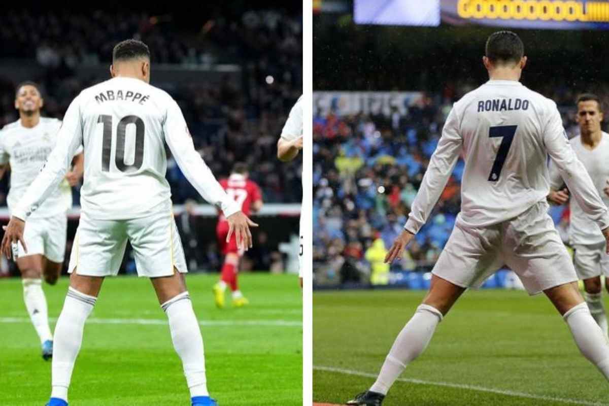 Kyllian Mbappé e Cristiano Ronaldo