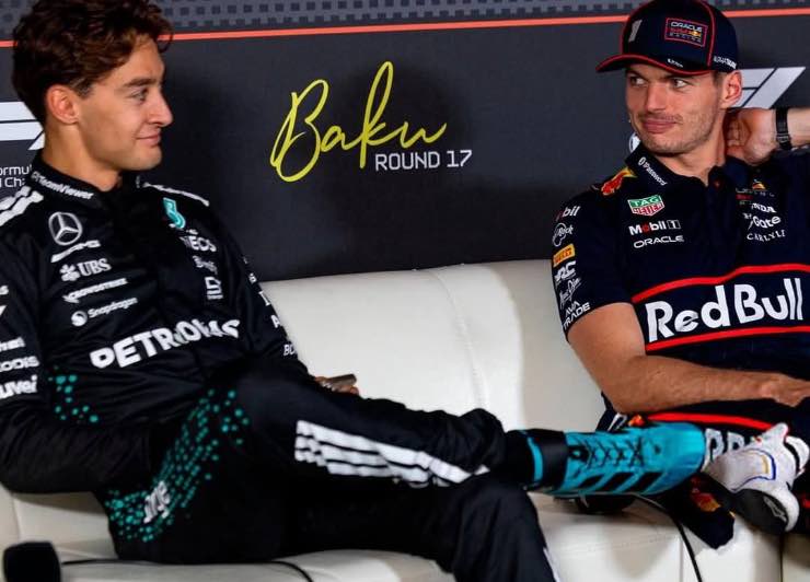 Verstappen Russell F1