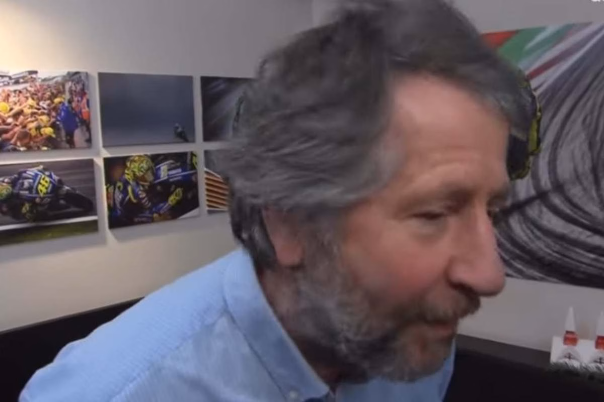 Graziano Rossi durante un'intervista 